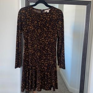 Long sleeve mini dress